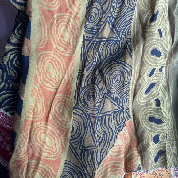 Sari Silk Wrap Skirt - Picture 5 of 7